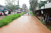 Rain in and around city, damage to houses in districts, sea erosion